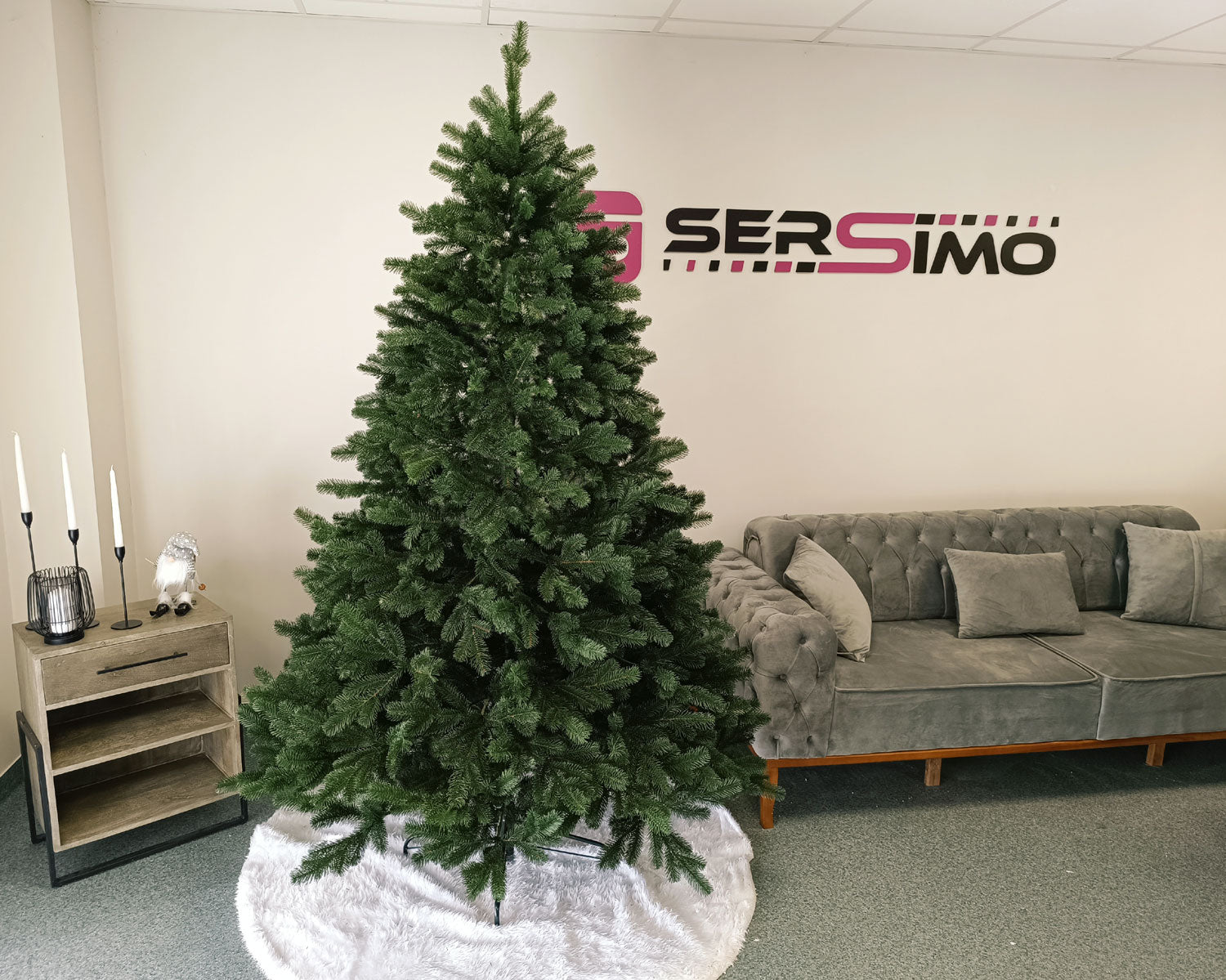 Brad artificial Christmas Deluxe by Sersimo, Kovalivska verde, 3D, 230cm