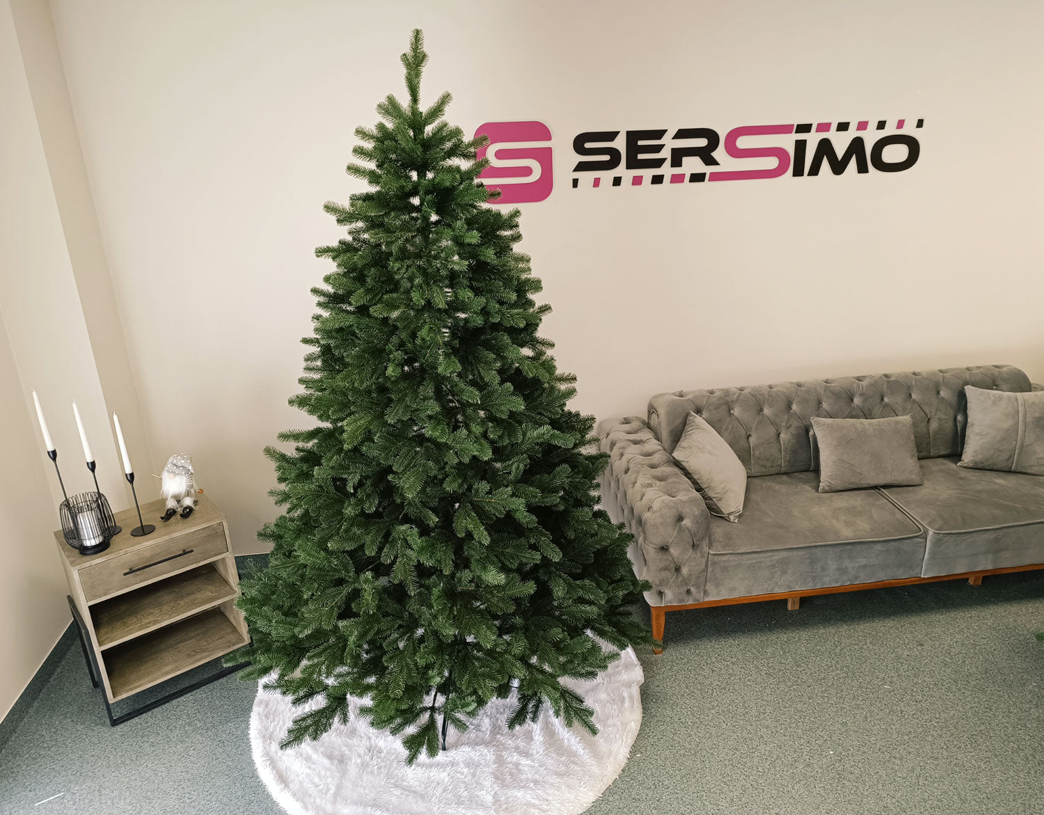 Brad artificial Christmas Deluxe by Sersimo, Kovalivska verde, 3D, 230cm
