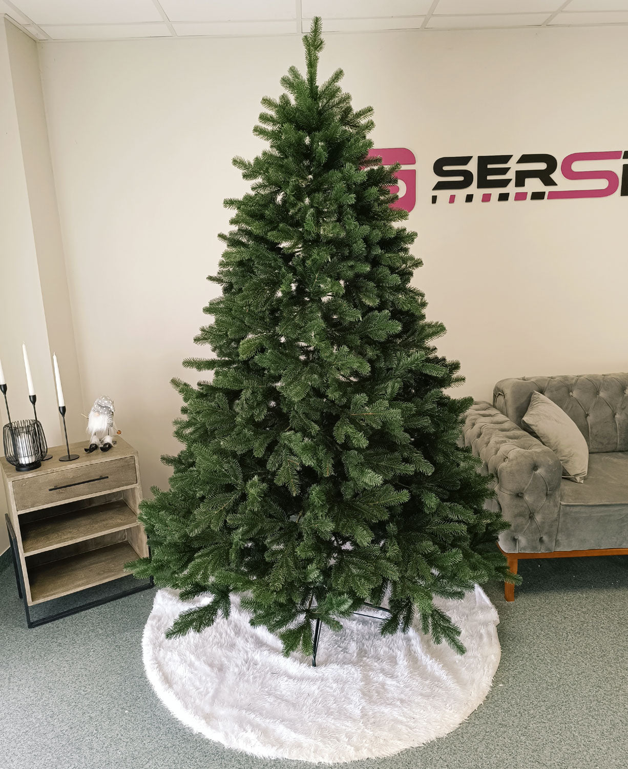 Brad artificial Christmas Deluxe by Sersimo, Kovalivska verde, 3D, 230cm