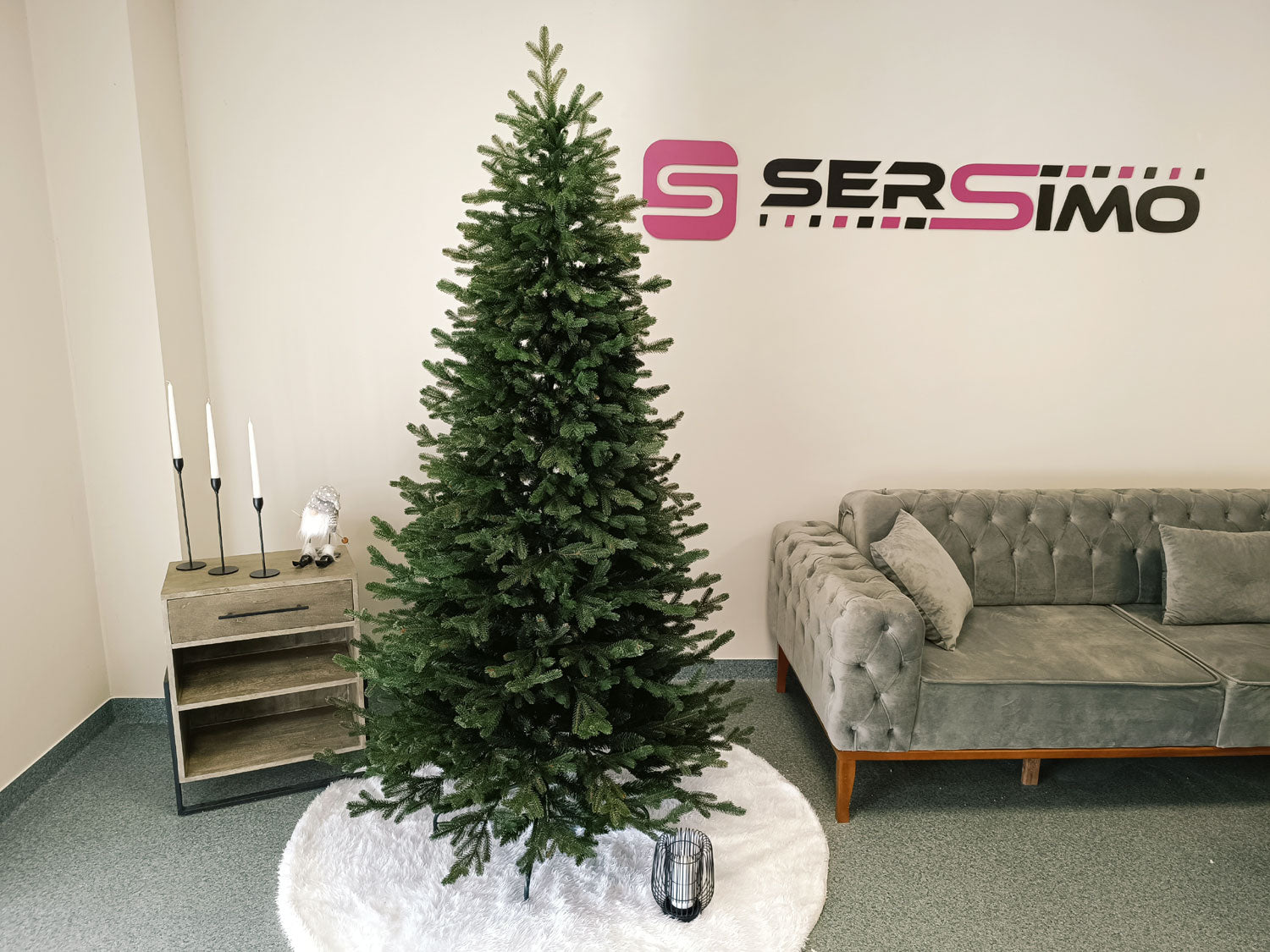 Brad artificial Christmas Deluxe by Sersimo, Viena Slim, 2D+3D, 180cm