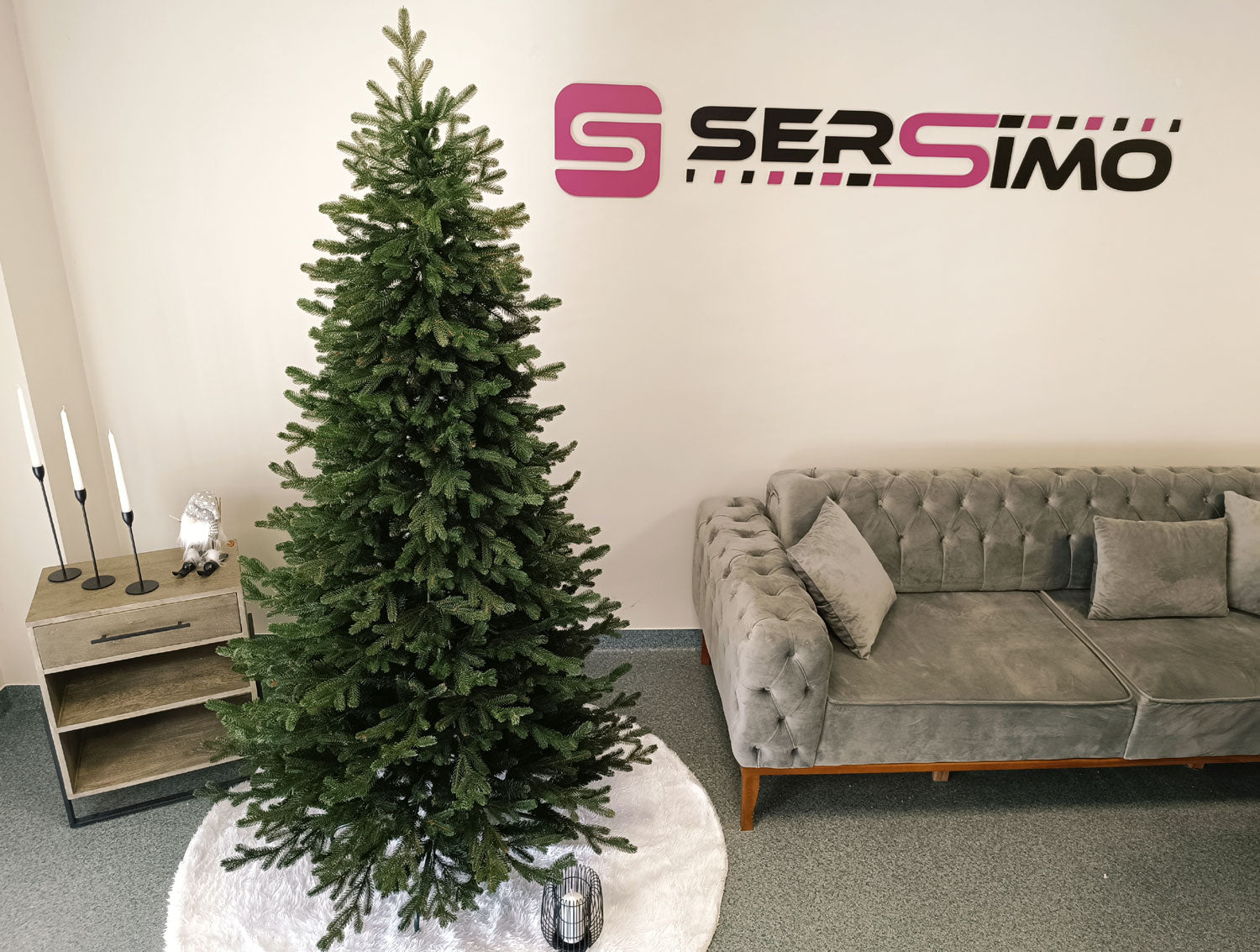 Brad artificial Christmas Deluxe by Sersimo, Viena Slim, 2D+3D, 180cm