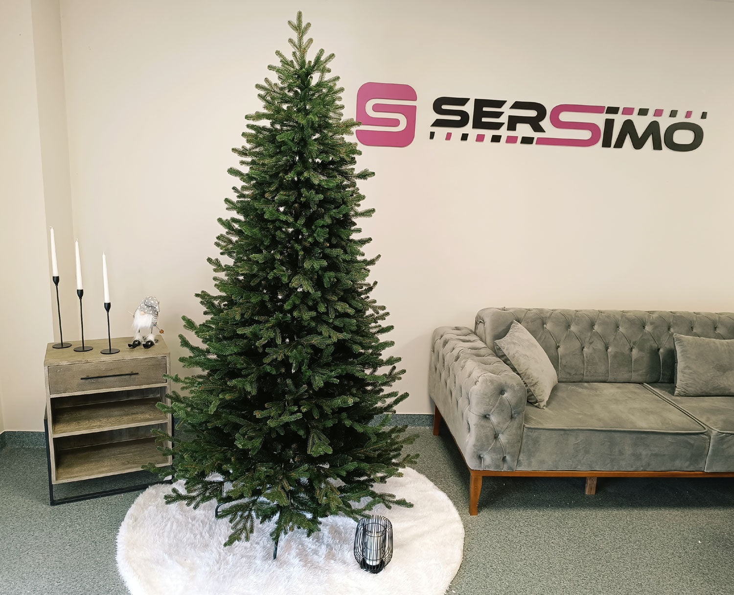 Brad artificial Christmas Deluxe by Sersimo, Viena Slim, 2D+3D, 180cm