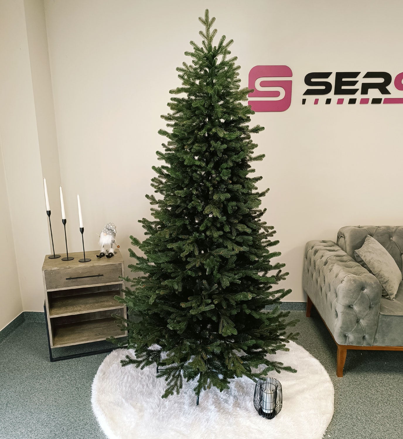 Brad artificial Christmas Deluxe by Sersimo, Viena Slim, 2D+3D, 180cm