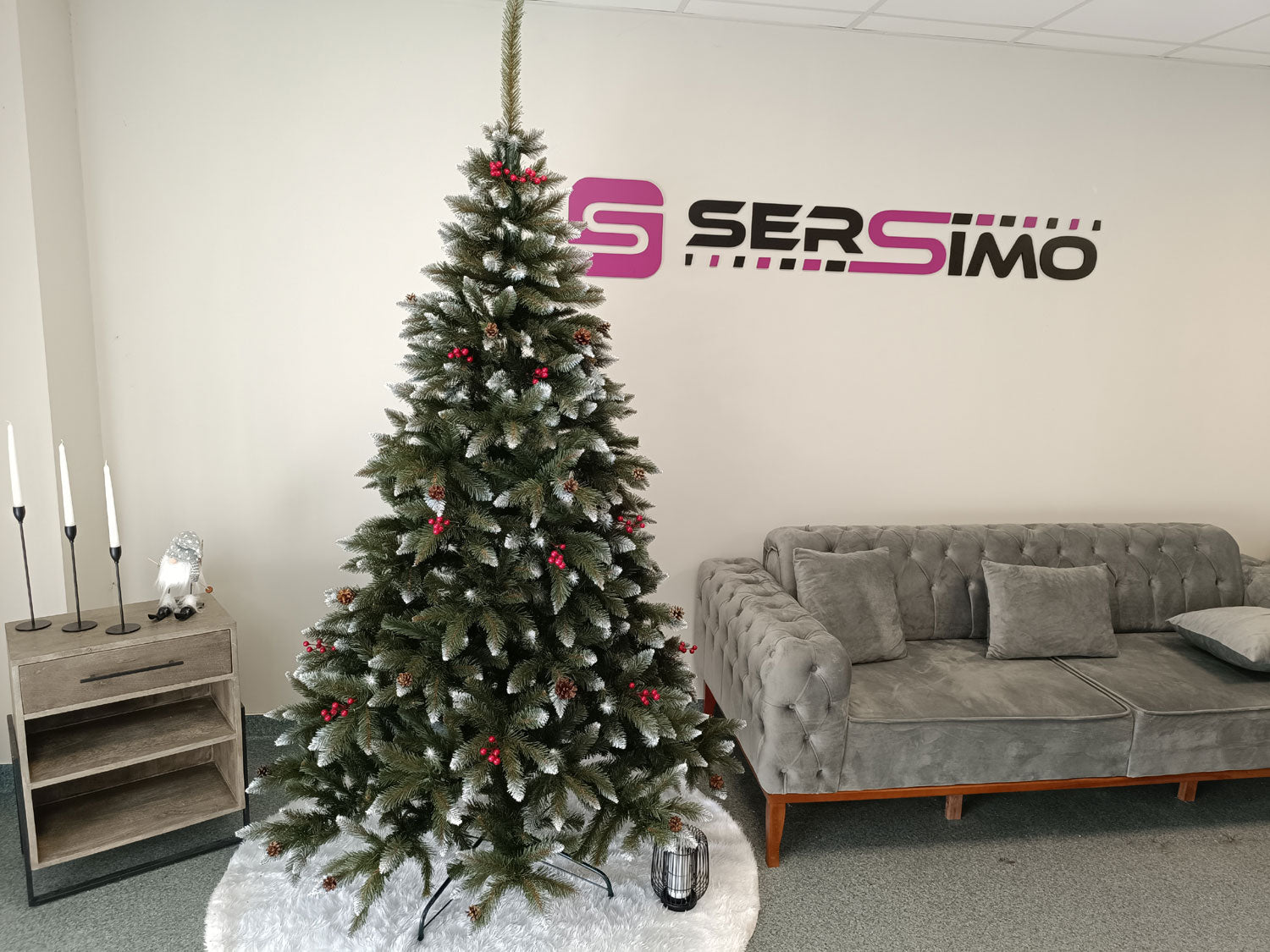 Brad artificial Christmas Deluxe by Sersimo, Frasin de Munte, 2D, 240cm