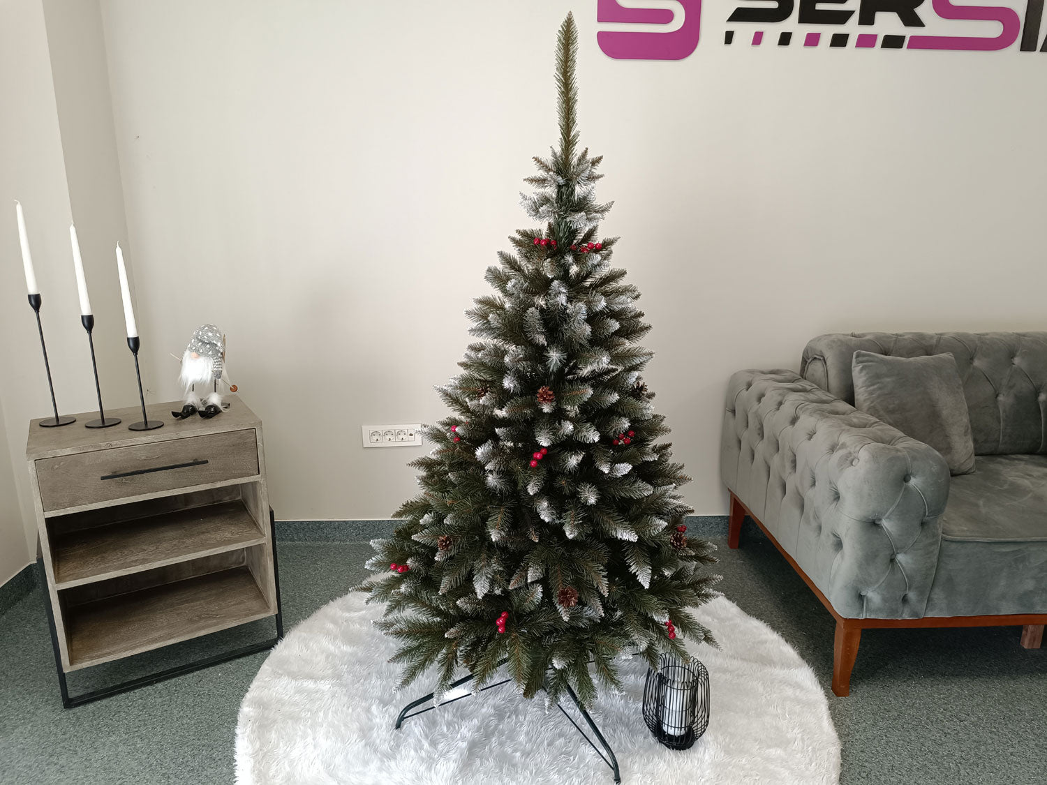 Brad artificial Christmas Deluxe by Sersimo, Frasin de Munte, 2D, 150cm