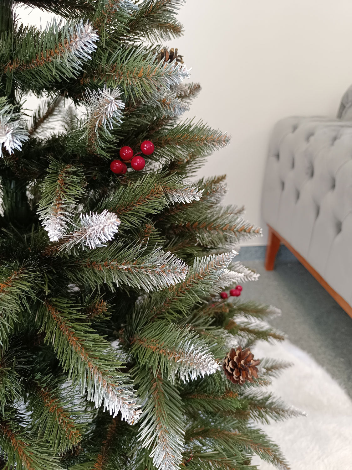 Brad artificial Christmas Deluxe by Sersimo, Frasin de Munte, 2D, 150cm