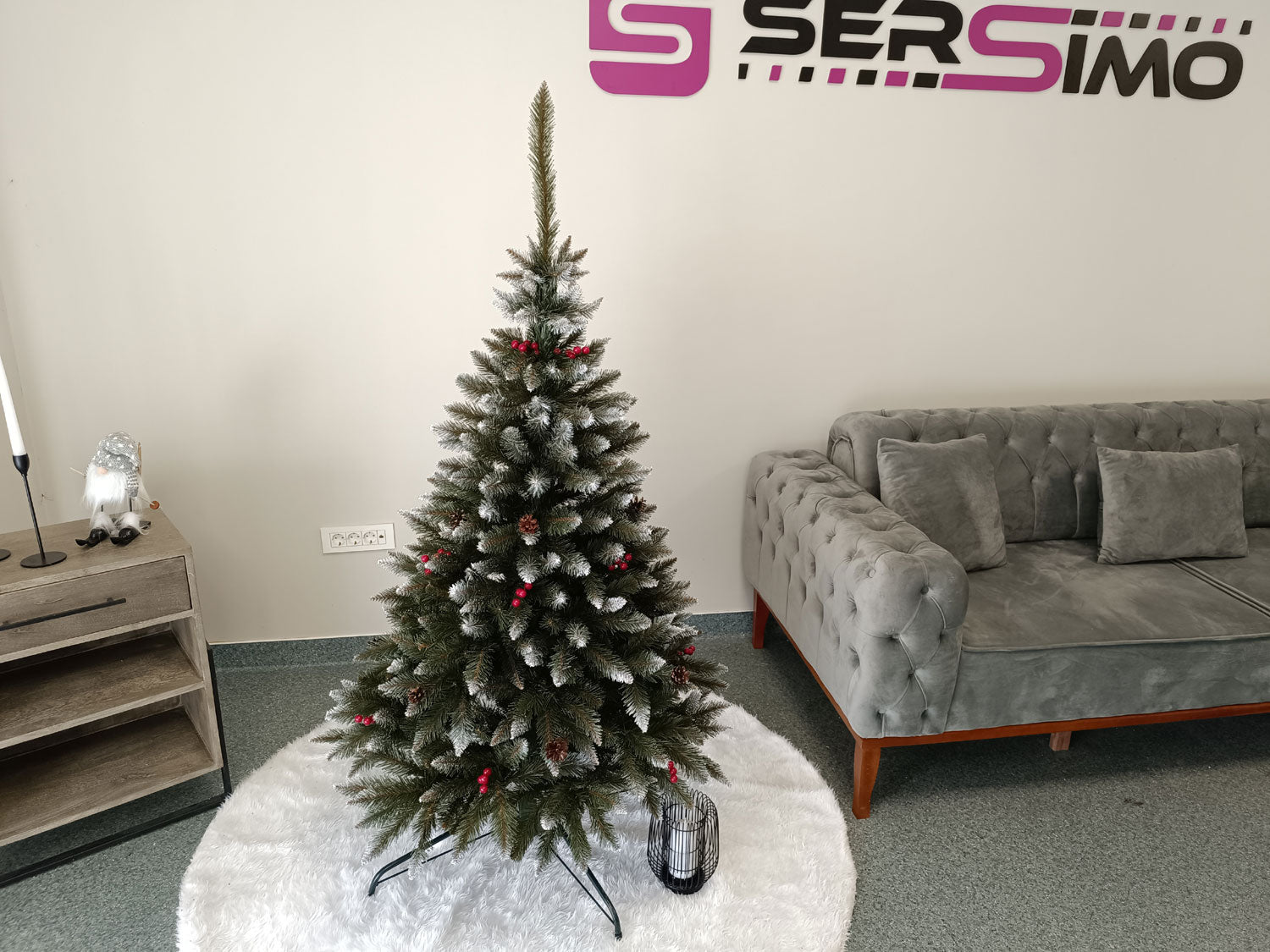 Brad artificial Christmas Deluxe by Sersimo, Frasin de Munte, 2D, 150cm