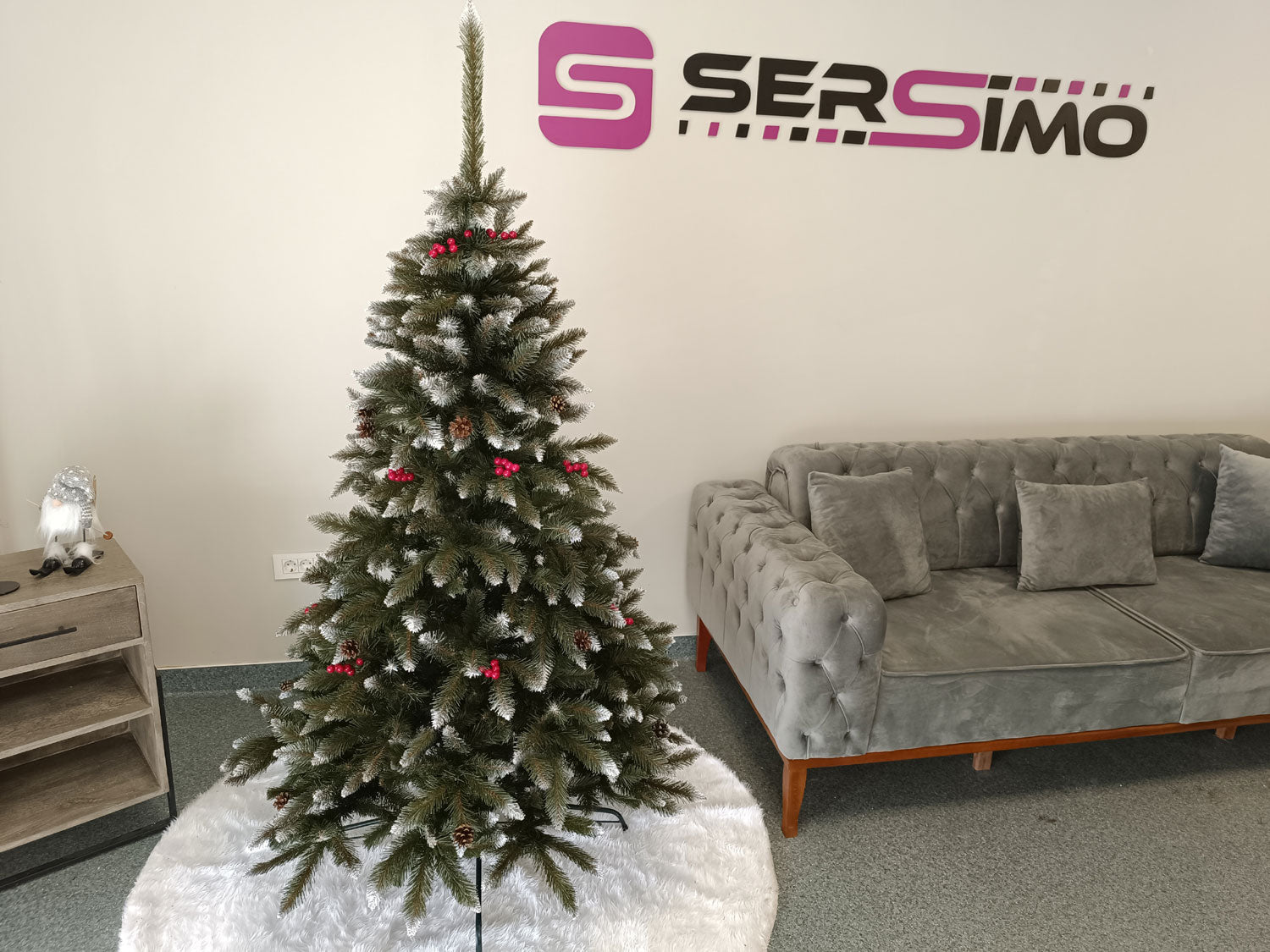 Brad artificial Christmas Deluxe by Sersimo, Frasin de Munte, 2D, 180cm