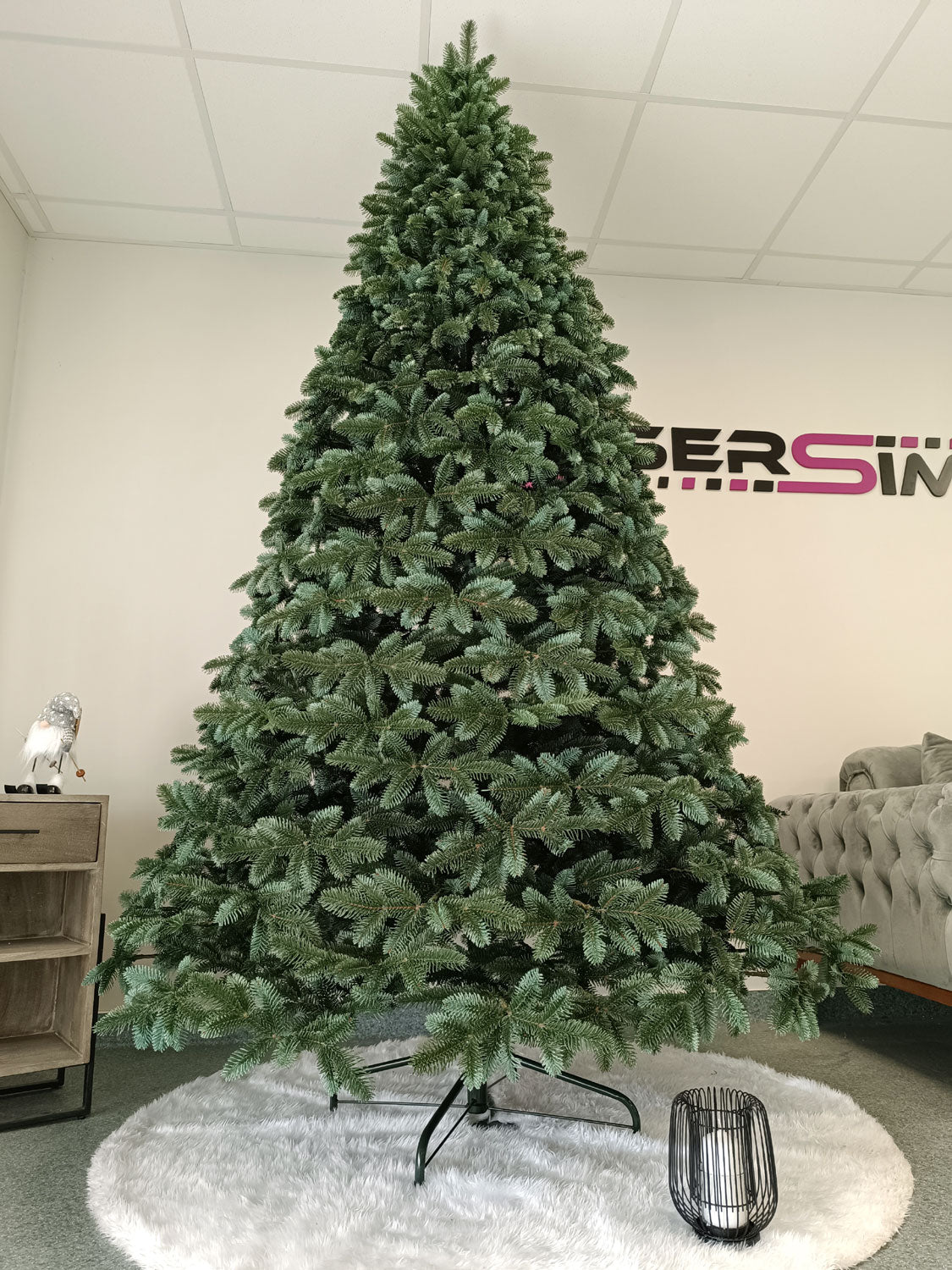 Brad artificial Christmas Deluxe by Sersimo, Canada argintiu, 3D, 230cm