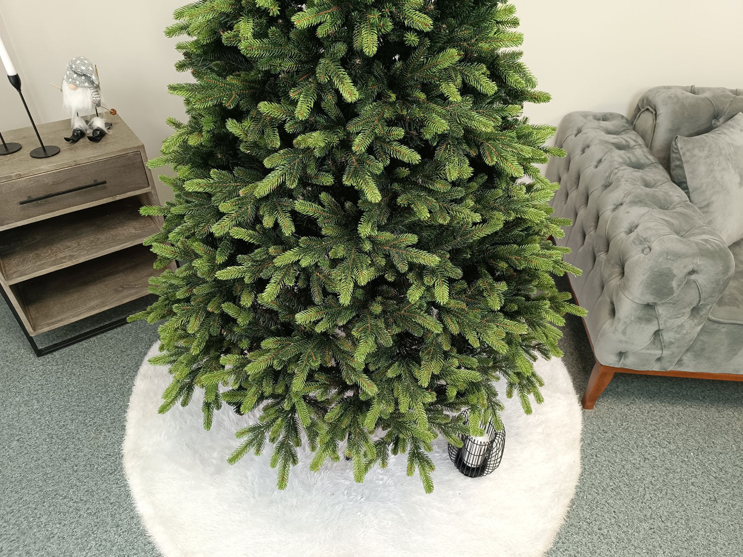Brad artificial Christmas Deluxe by Sersimo, Carpati cu varfuri verzi, 2D+3D, 210cm