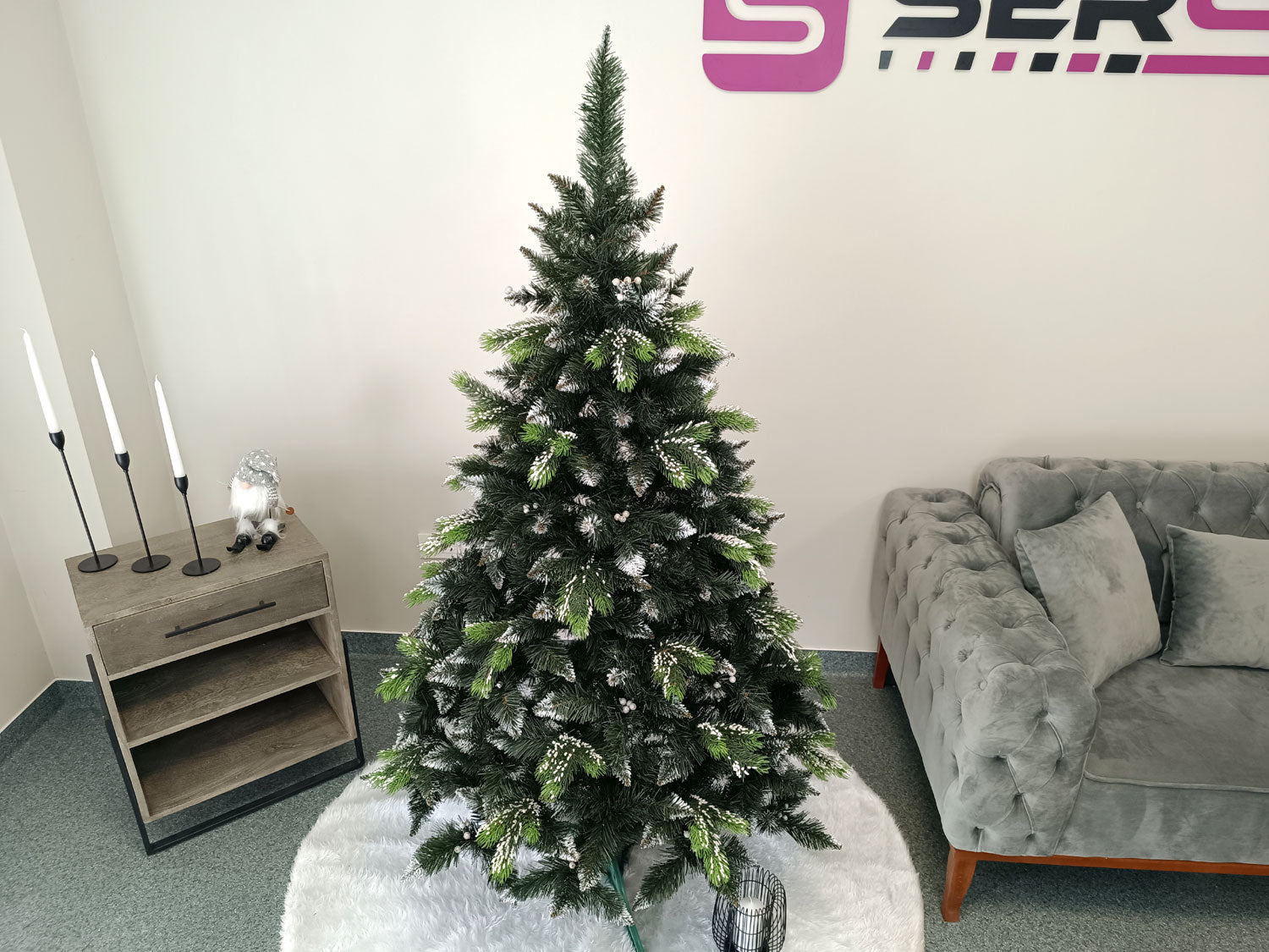 Brad artificial Christmas Deluxe by Sersimo, Diamant, 2D+3D, 180cm