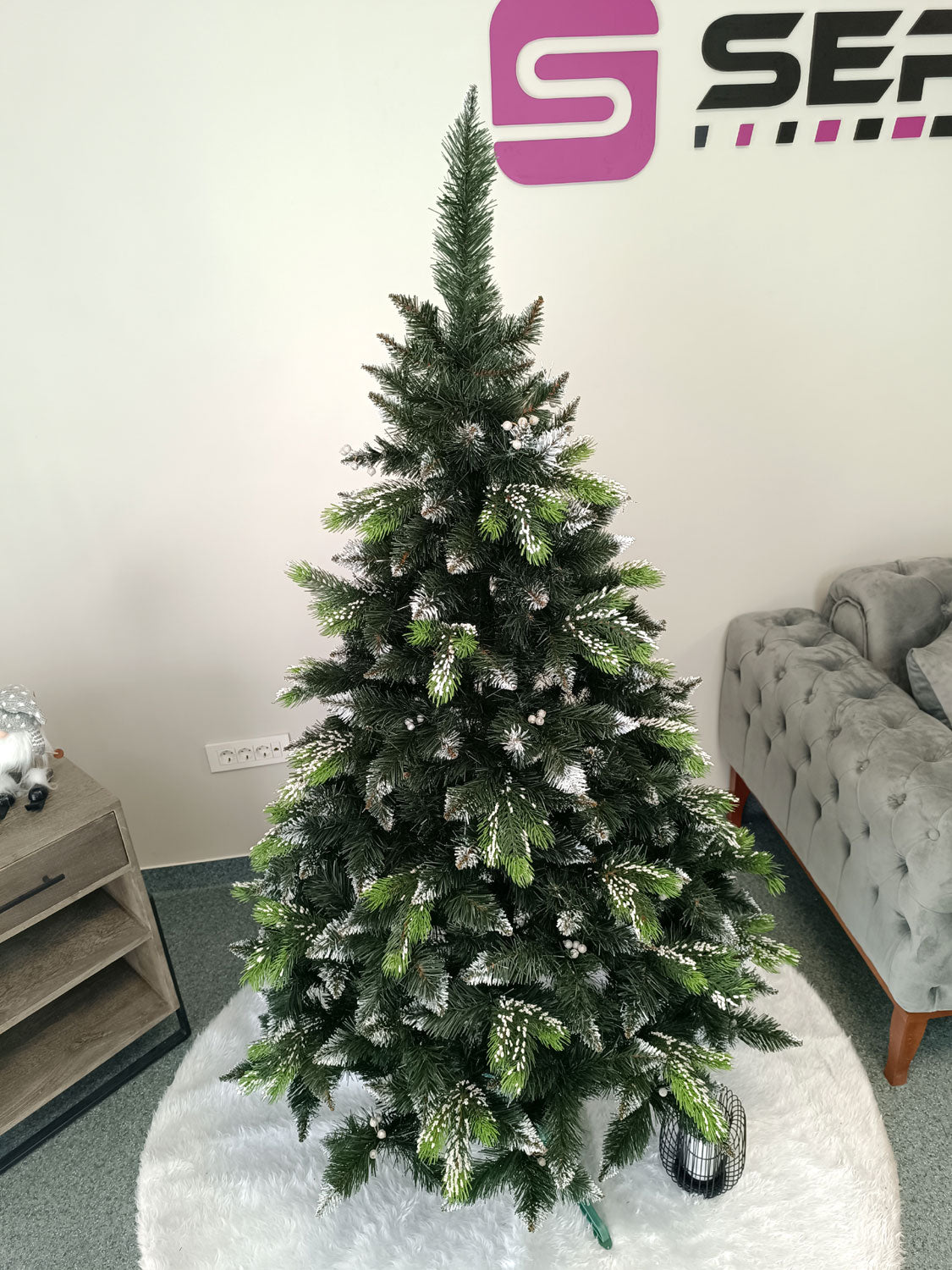 Brad artificial Christmas Deluxe by Sersimo, Diamant, 2D+3D, 180cm