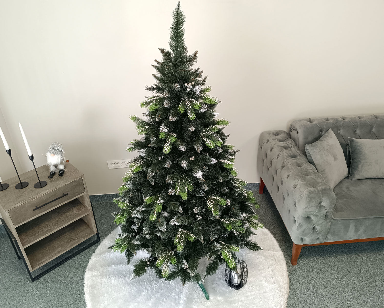 Brad artificial Christmas Deluxe by Sersimo, Diamant, 2D+3D, 180cm