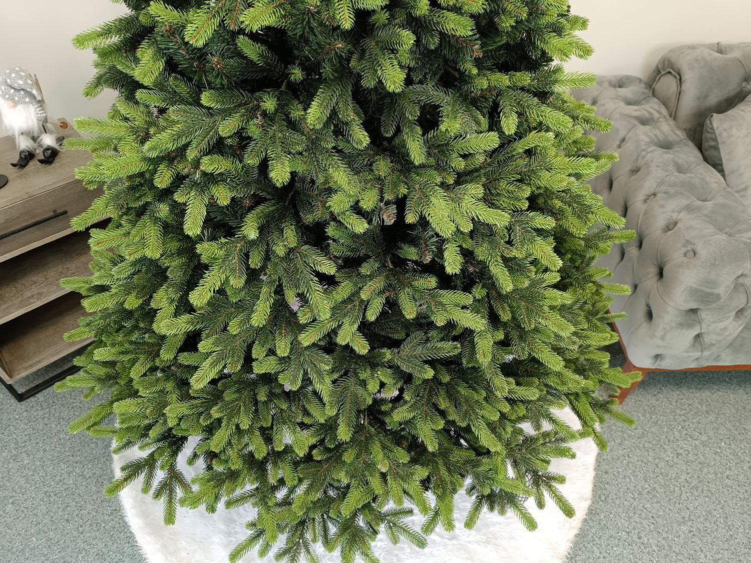 Brad artificial Christmas Deluxe by Sersimo, Carpati cu varfuri verzi, 2D+3D, 230cm