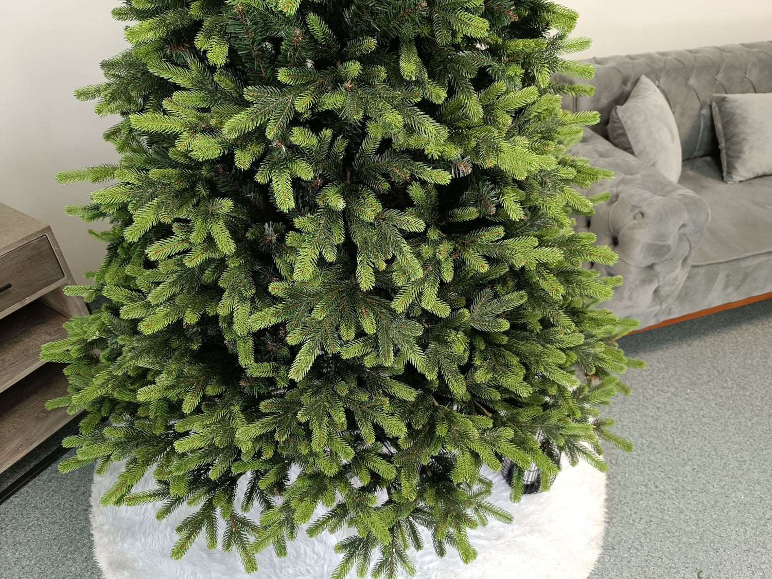 Brad artificial Christmas Deluxe by Sersimo, Carpati cu varfuri verzi, 2D+3D, 230cm