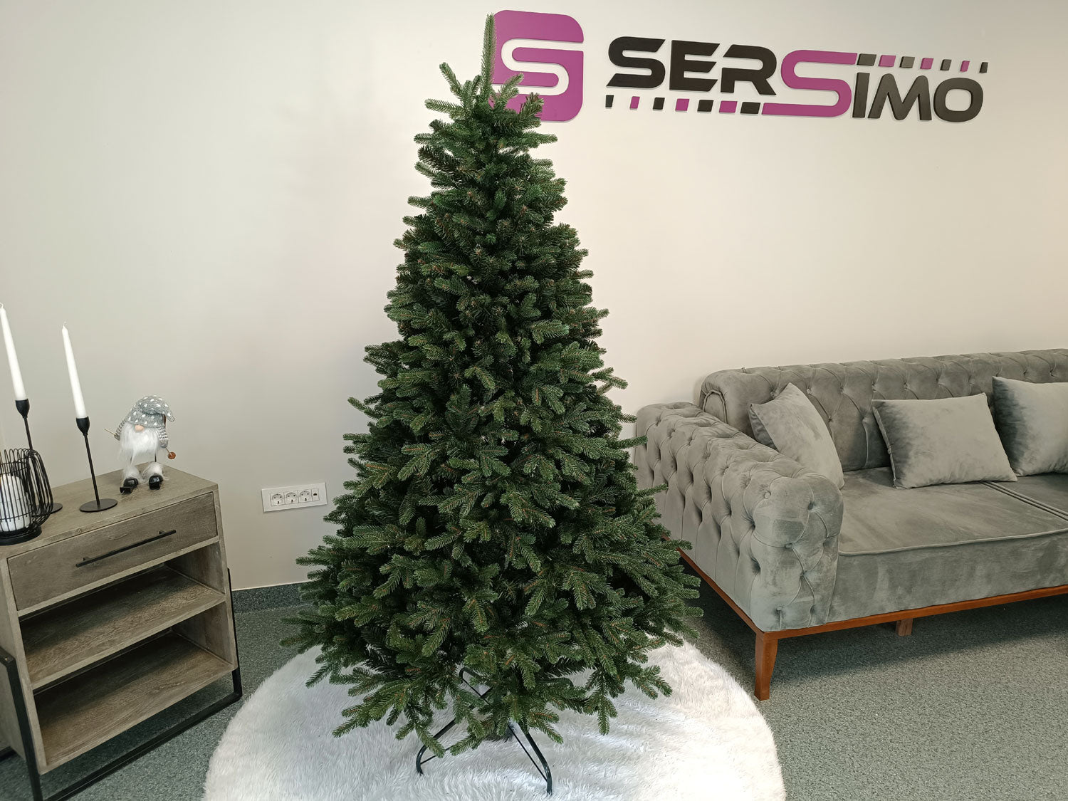 Brad artificial Christmas Deluxe by Sersimo, Carpati, 2D+3D, 180cm