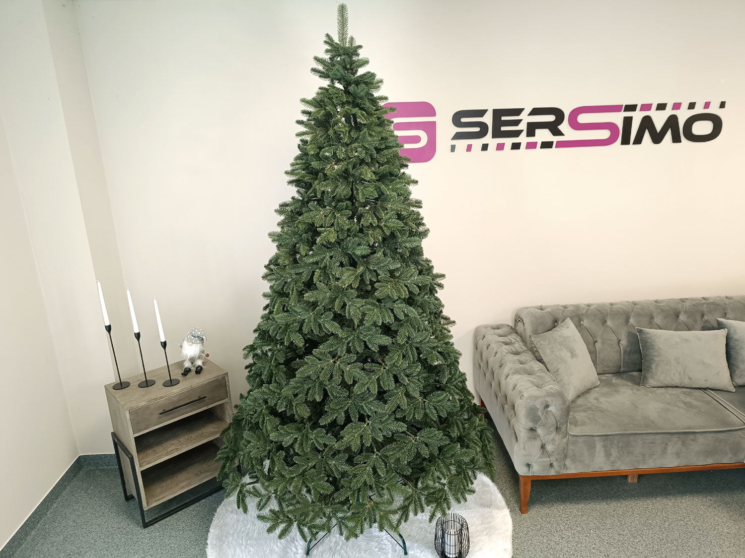 Brad artificial Christmas Deluxe by Sersimo, Canada verde, 3D, 250cm