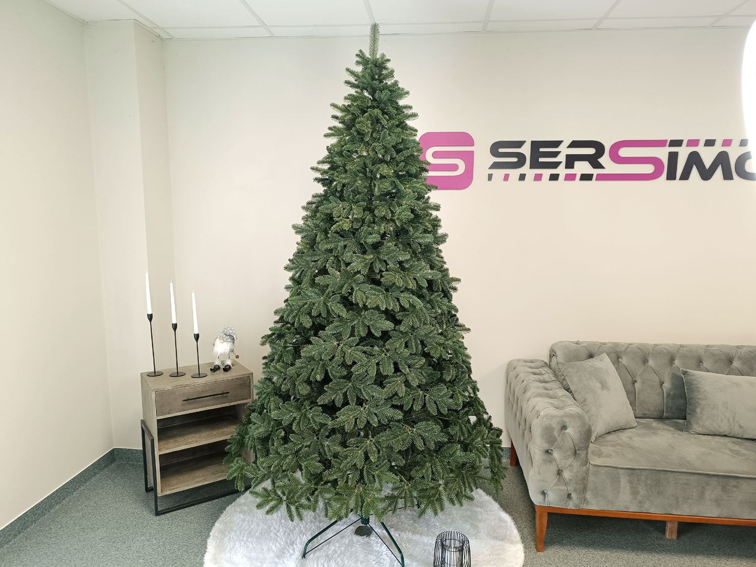 Brad artificial Christmas Deluxe by Sersimo, Canada verde, 3D, 250cm