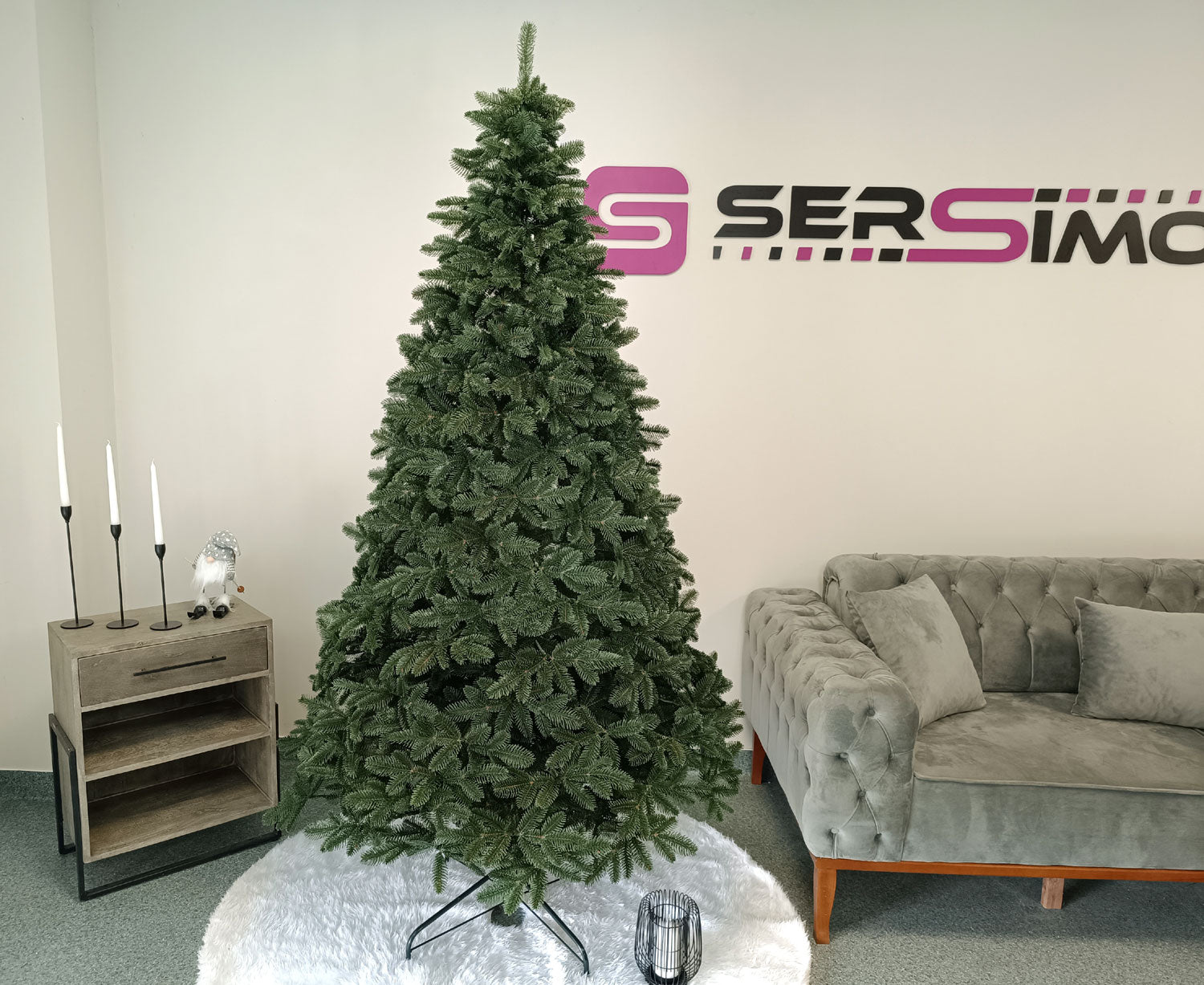 Brad artificial Christmas Deluxe by Sersimo, Canada verde, 3D, 210cm