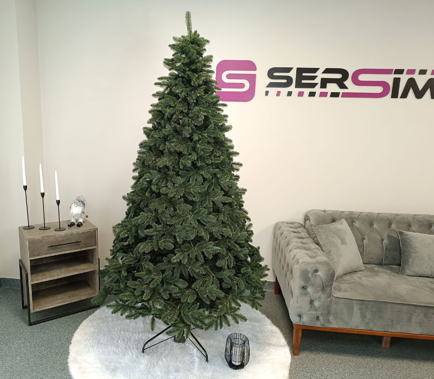 Brad artificial Christmas Deluxe by Sersimo, Canada verde, 3D, 210cm