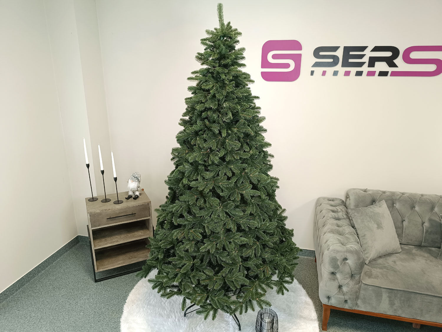 Brad artificial Christmas Deluxe by Sersimo, Canada verde, 3D, 210cm