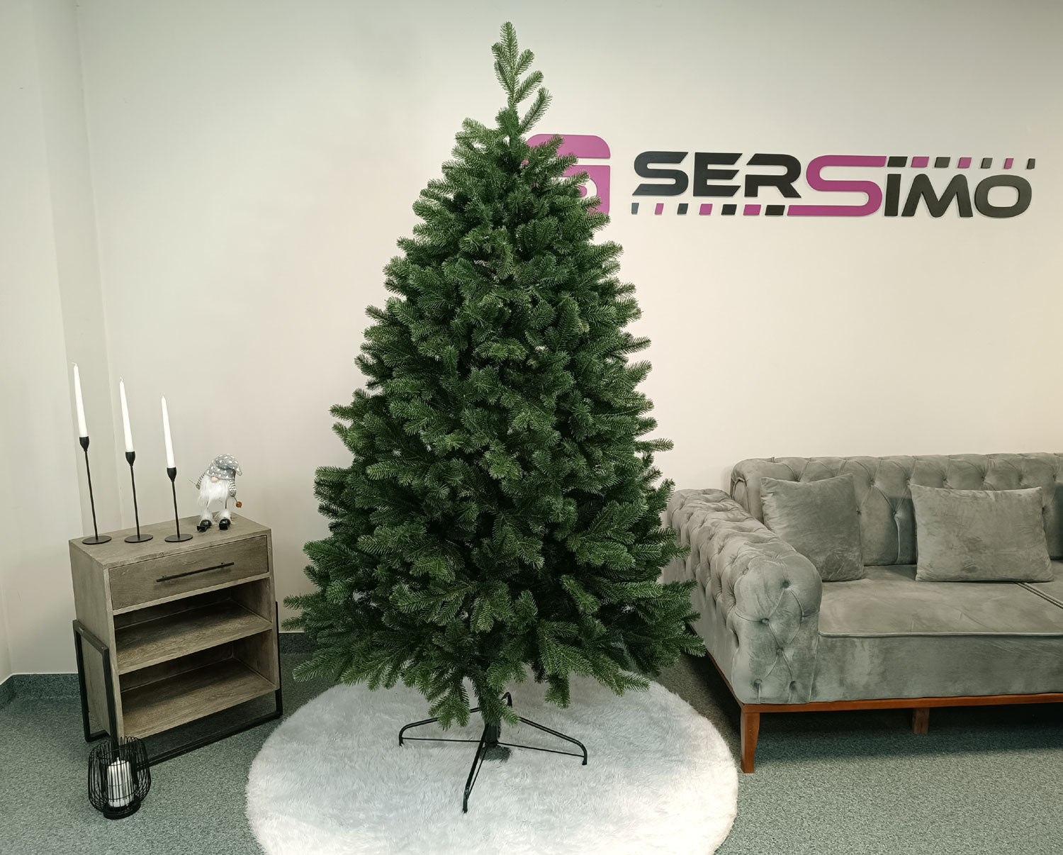 Brad artificial Christmas Deluxe by Sersimo, Kovalivska verde, 3D, 210cm