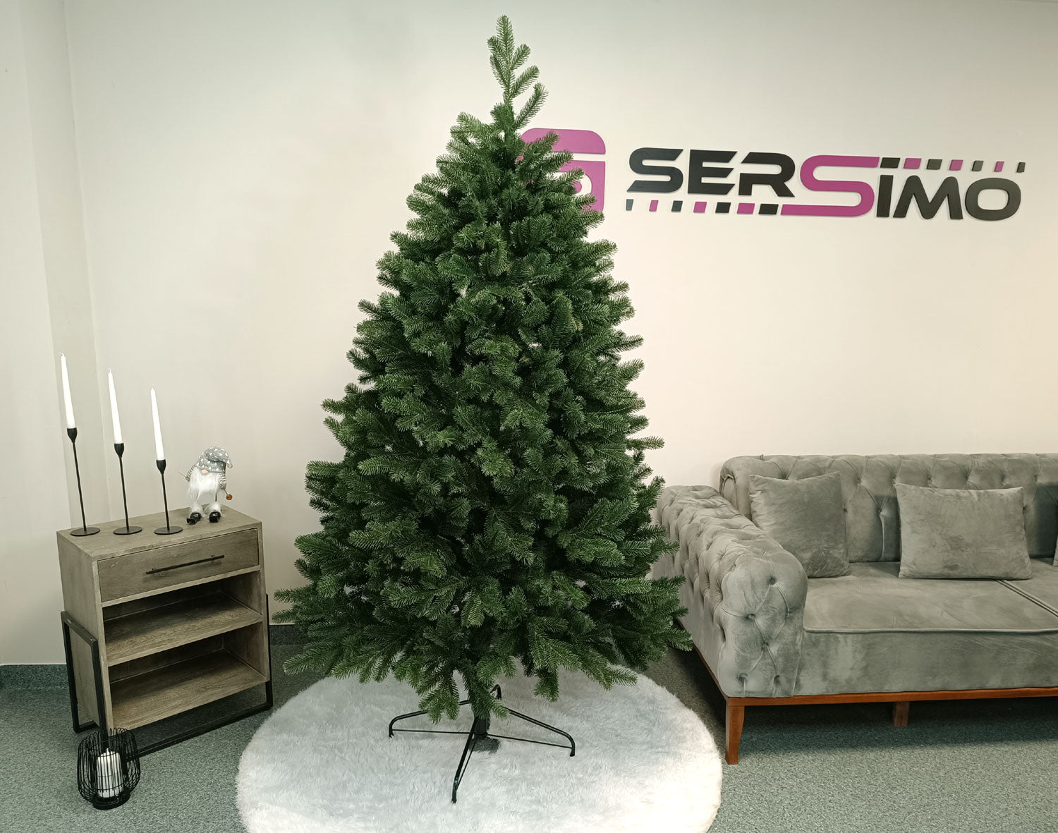 Brad artificial Christmas Deluxe by Sersimo, Kovalivska verde, 3D, 210cm