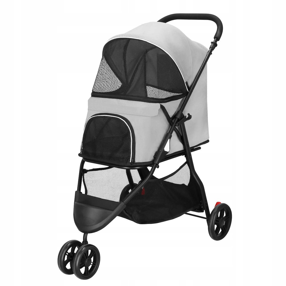 Carucior pentru transport animale, sarcina 15 kg, pentru caini si pisici