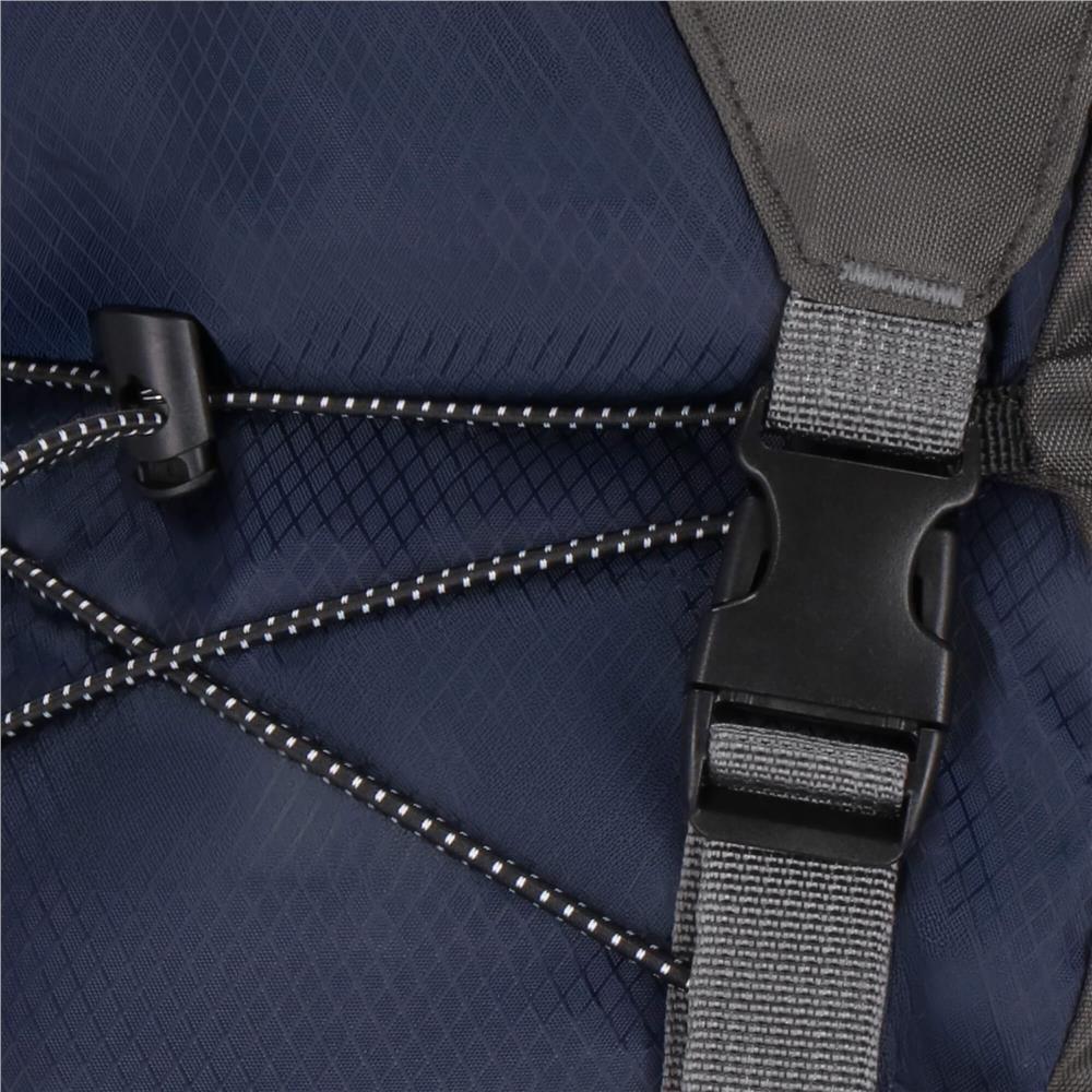 Rucsac tactic militar pentru drumetie, cu husa de ploaie, 90 litri, 25 kg, 74x32x20 cm, gri albastru - 10