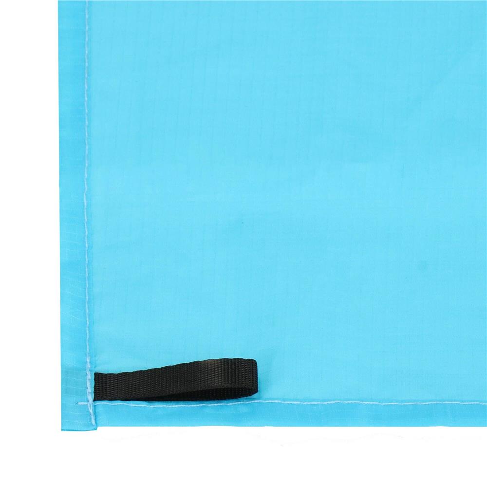 Cearsaf de plaja cu geanta de transport, 200x210cm, albastru gri