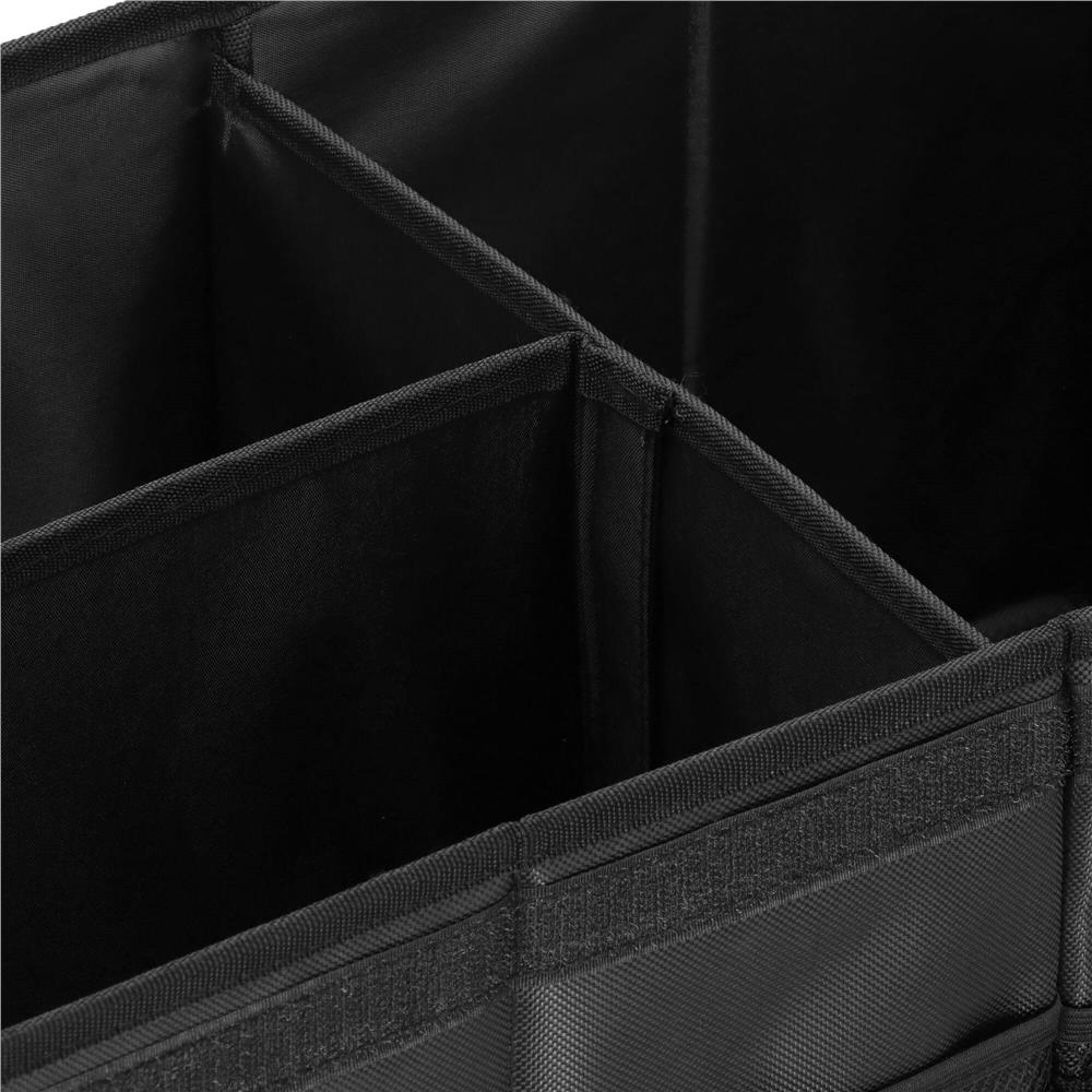 Organizator pentru portbagaj tip lada, cu buzunare laterale, pliabil, 30x58x33cm, negru