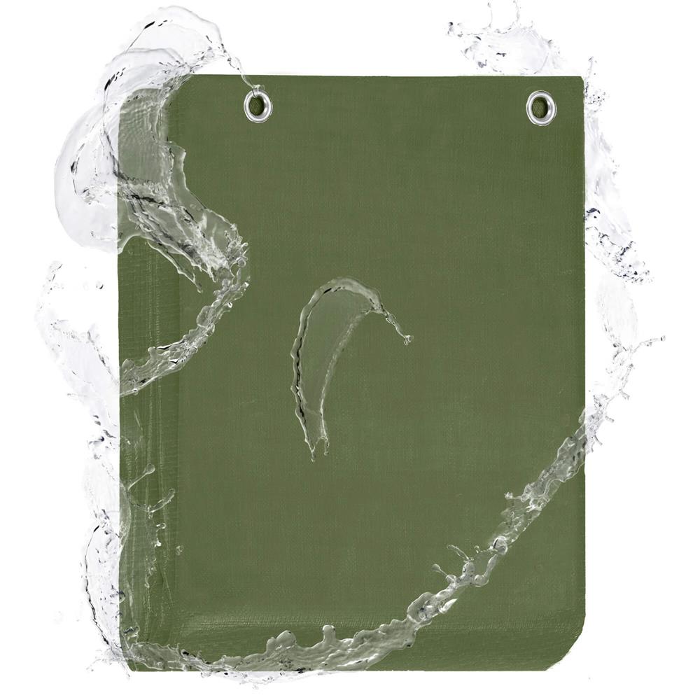 Prelata din polietilena impermeabila laminata, 120g/m2, 2x3m, verde - 17