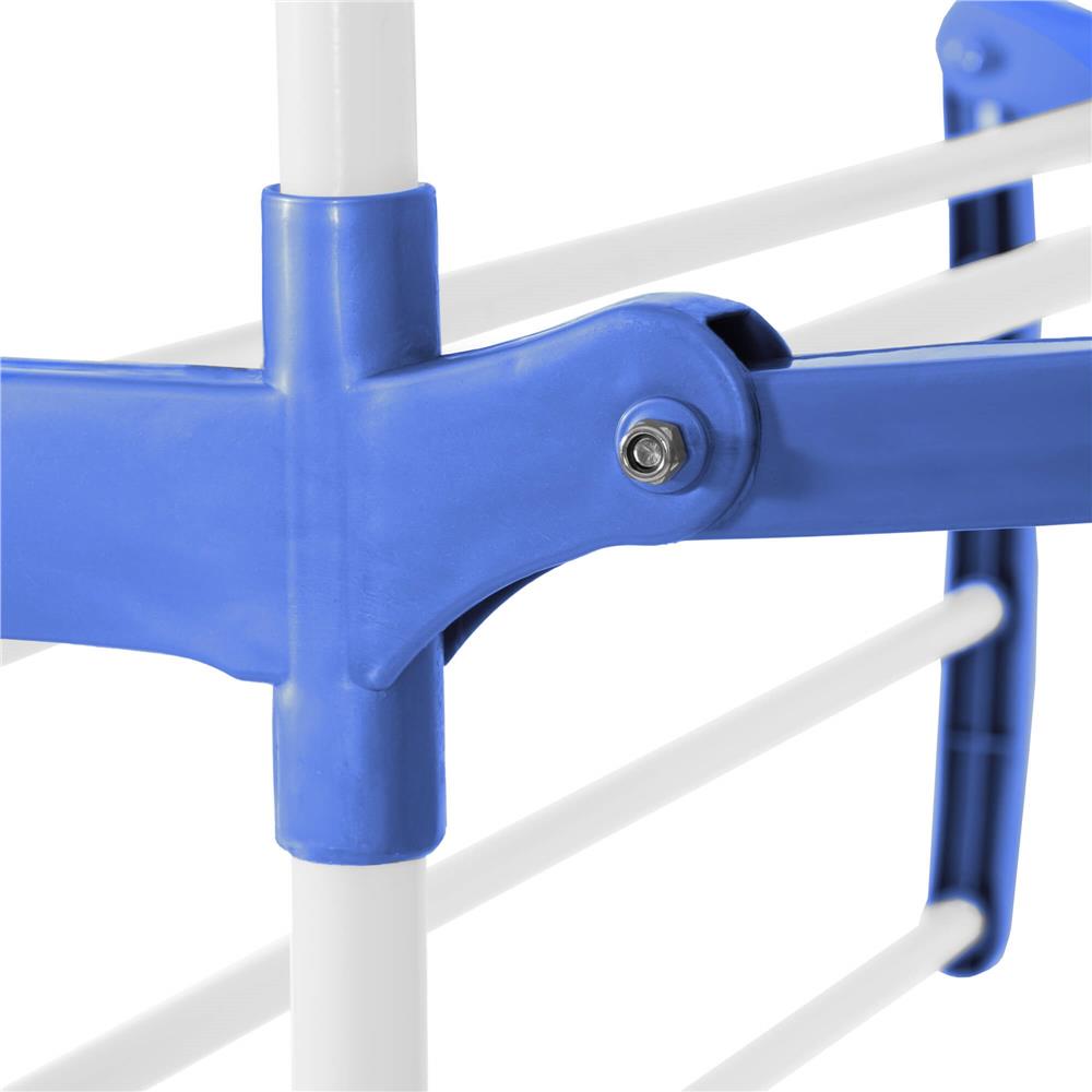 Uscator vertical pentru rufe, mobil si pliabil, cu doua umerase, 75x57x170cm, sarcina 15kg