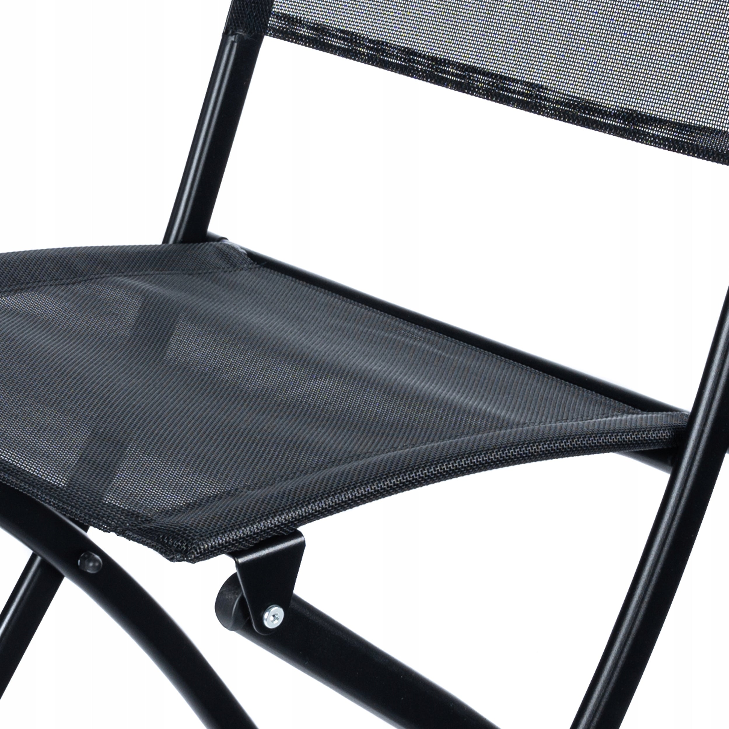 Set mobilier gradina Oneiro, 2 scaune pliabile, 1 masa, negru