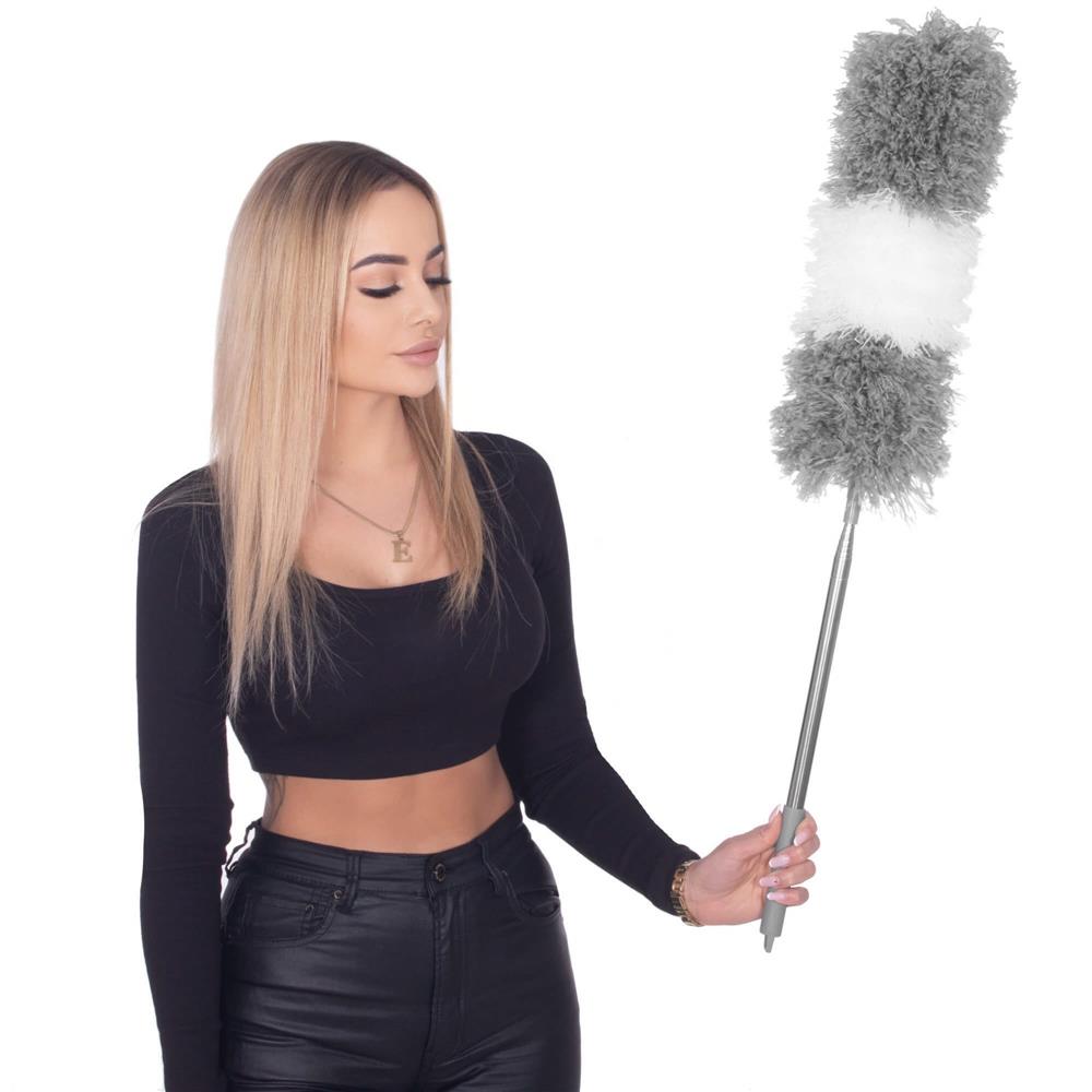 Pamatuf pentru praf cu coada telescopica pentru zone greu accesibile, 2 piese, 78-280 cm