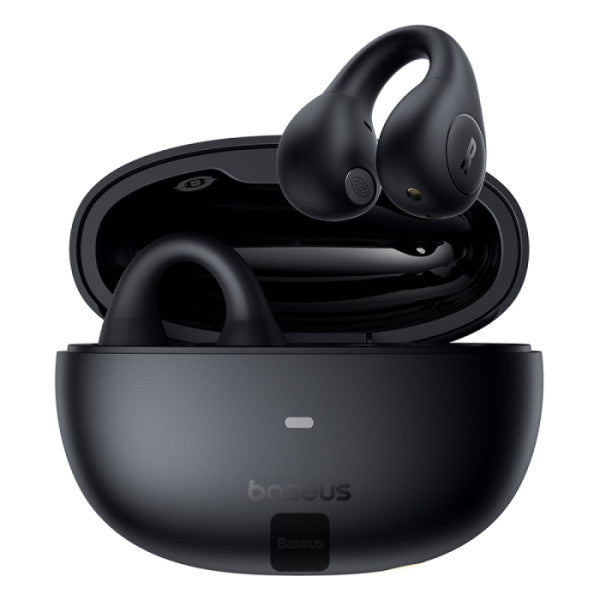 CASTI Baseus AirGo AS01 Open-Ear TWS, pt smartphone, wireless, bluetooth 5.3, microfon pe casca, 25 ore durata baterie, negru "A00069101113-00" (timbru verde 0.18 lei) - 6932172655396