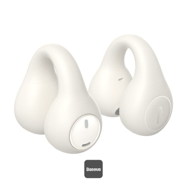 CASTI Baseus AirGo AS01 Open-Ear TWS, pt smartphone, wireless, bluetooth 5.3, microfon pe casca, 25 ore durata baterie, alb "A00069101223-00" (timbru verde 0.18 lei) - 6932172655372