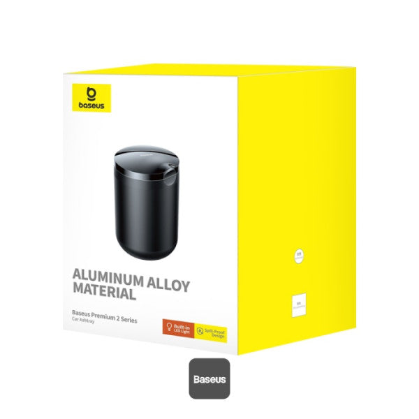 SCRUMIERA auto Baseus Premium, material aluminiu, usor de curatat, negru "C20464700111-00" - 6932172648206