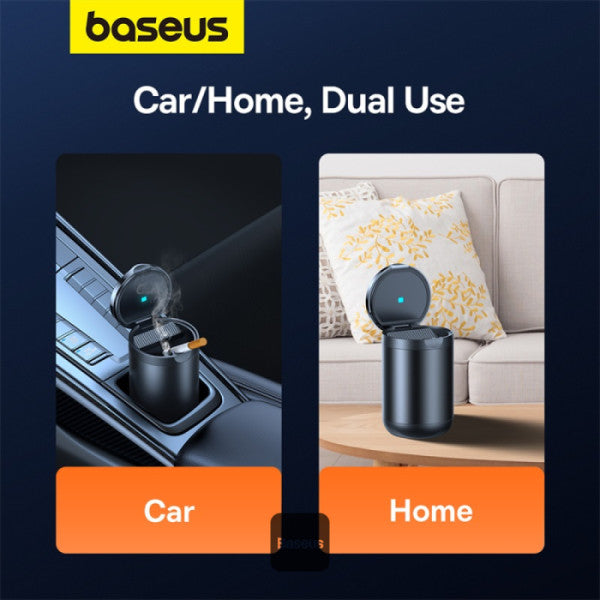 SCRUMIERA auto Baseus Premium, material aluminiu, usor de curatat, negru "C20464700111-00" - 6932172648206