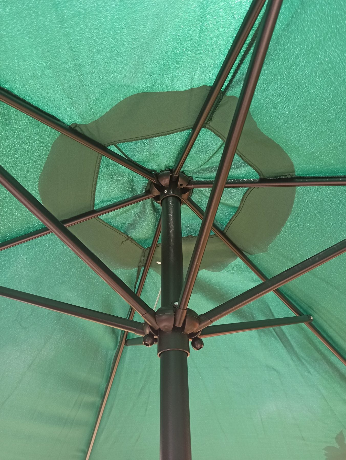 Umbrela terasa gradina, cu manivela si inclinare, GU24, diametru 300cm, Verde