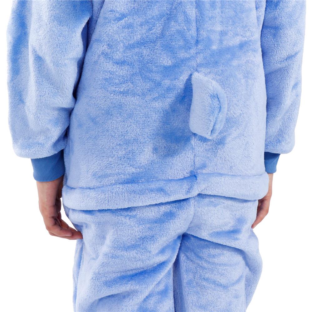 Pijama tip salopeta pentru copii, model stitch, marime 120-130cm