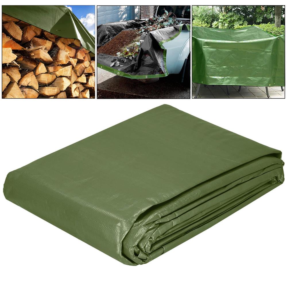 Prelata din polietilena impermeabila laminata, 120g/m2, 2x3m, verde - 18