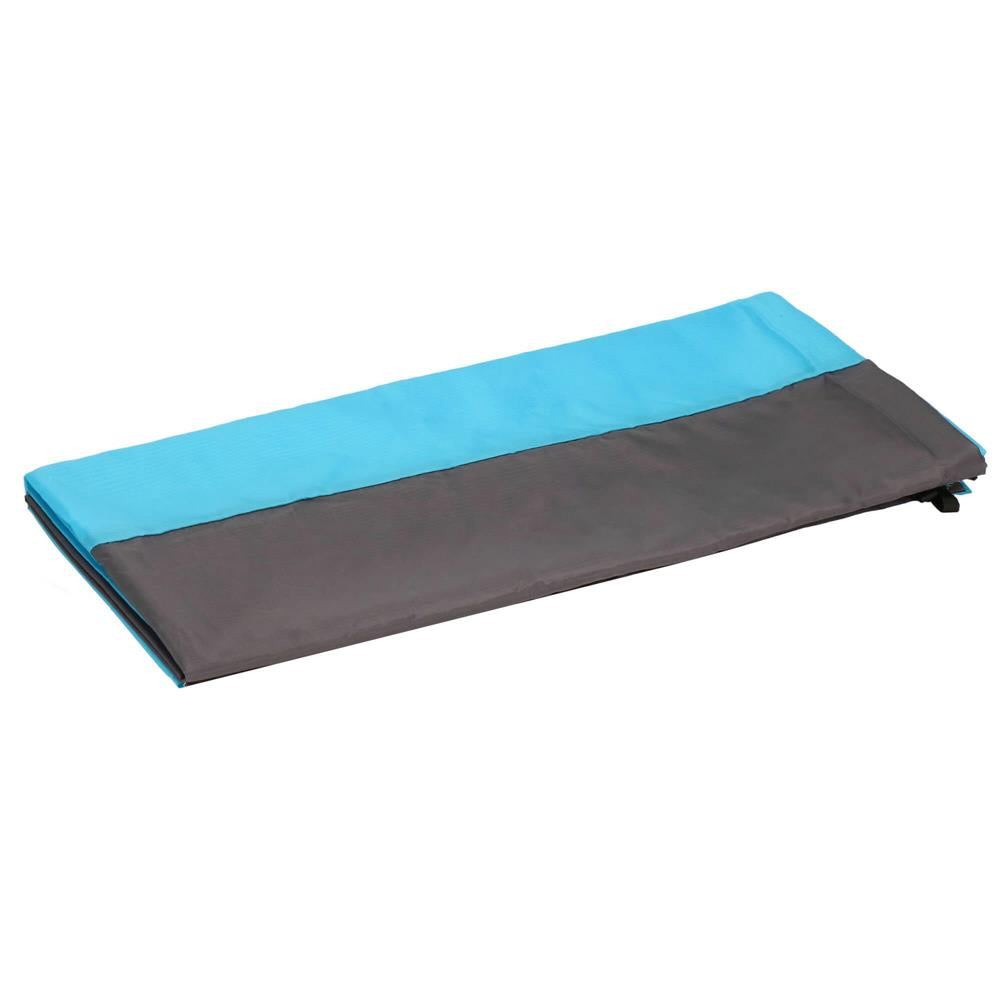Cearsaf de plaja cu geanta de transport, 200x210cm, albastru gri