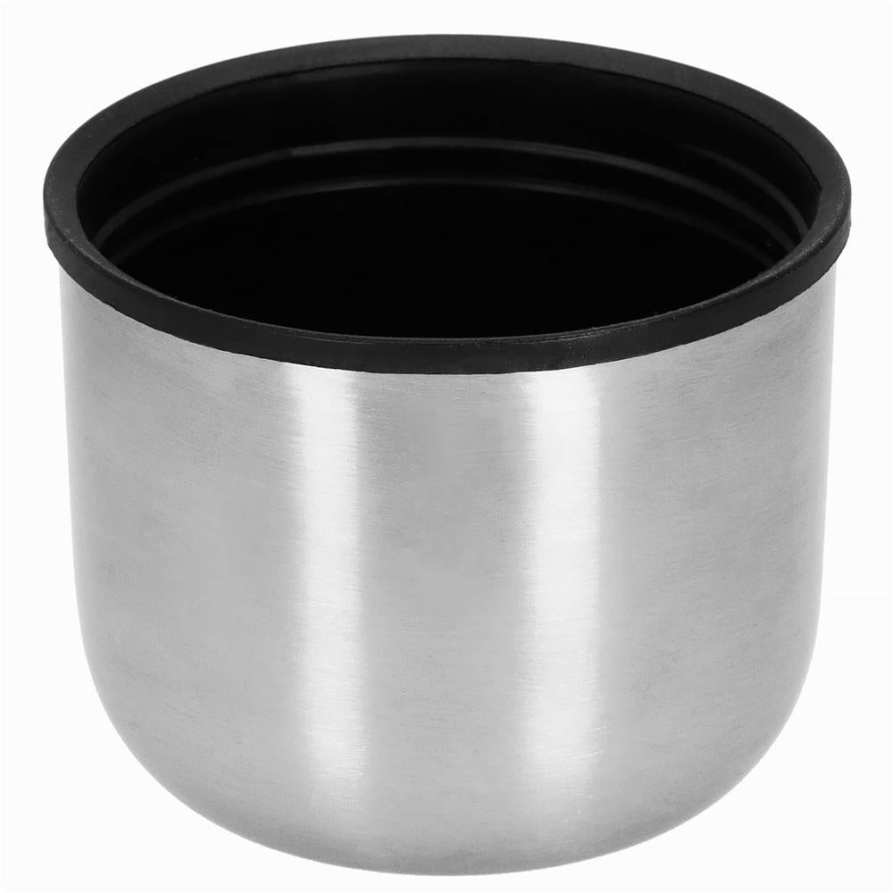 Cana termos cu pahar, perete din inox dublu izolat, 500ml, 24cm, argintiu
