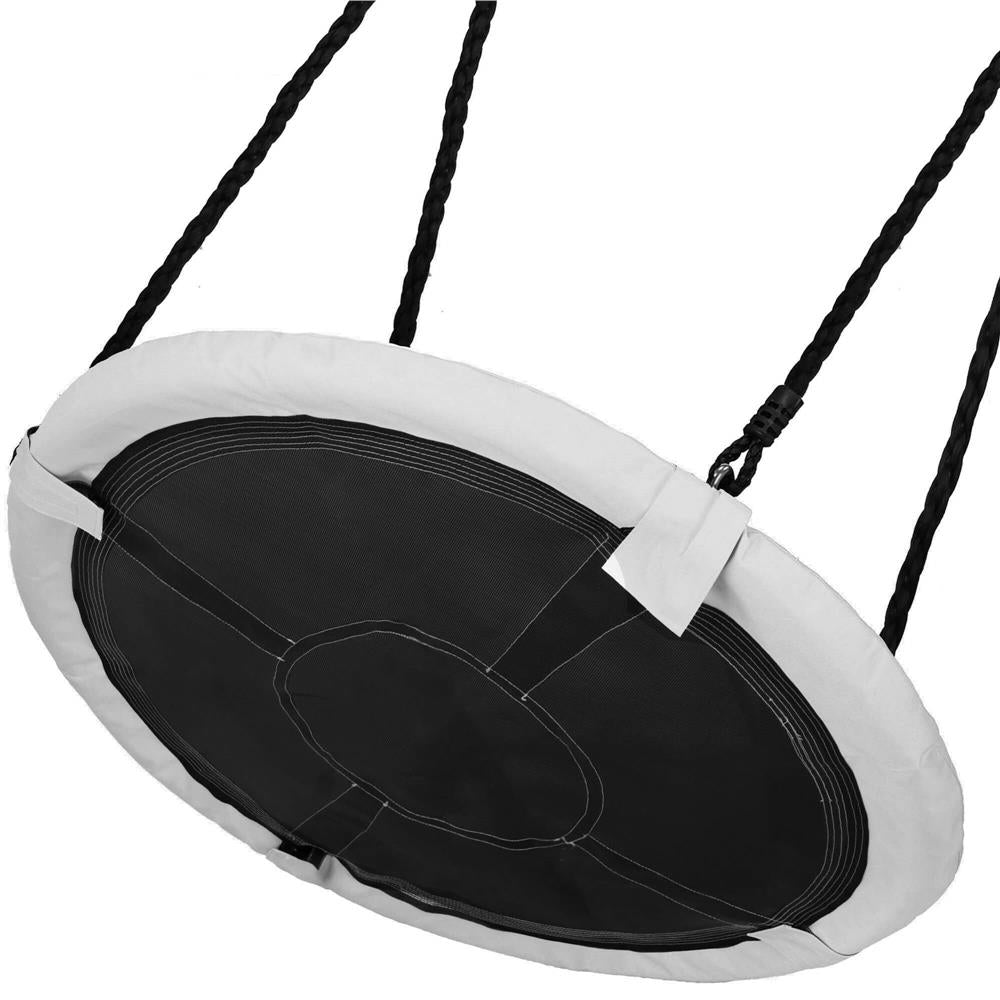 Leagan tip cuib Sersimo NS23, diametru 110cm, inaltime reglabila, pentru exterior, sarcina 150 kg, gri
