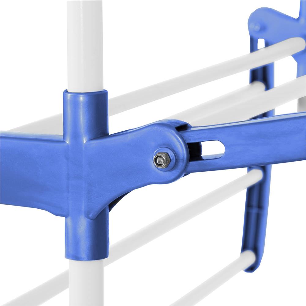 Uscator vertical pentru rufe, mobil si pliabil, cu doua umerase, 75x57x170cm, sarcina 15kg