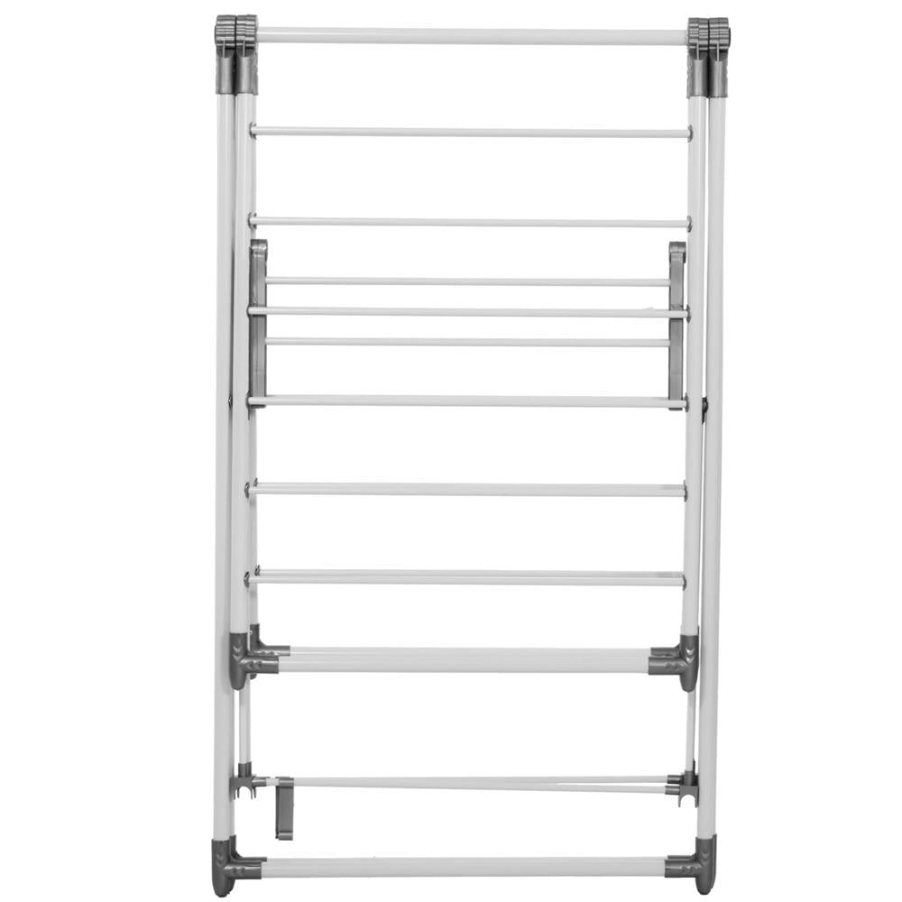 Uscator de rufe pliabil, 3 platforme cu etaj intermediar de agatat, 156x57x100cm