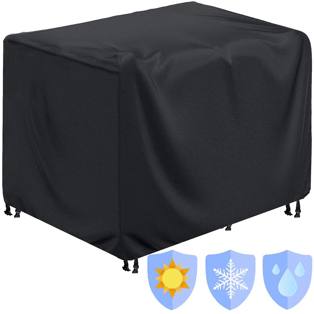 Husa mobilier gradina, impermeabila, cu protectie UV, 70x70x125cm, negru