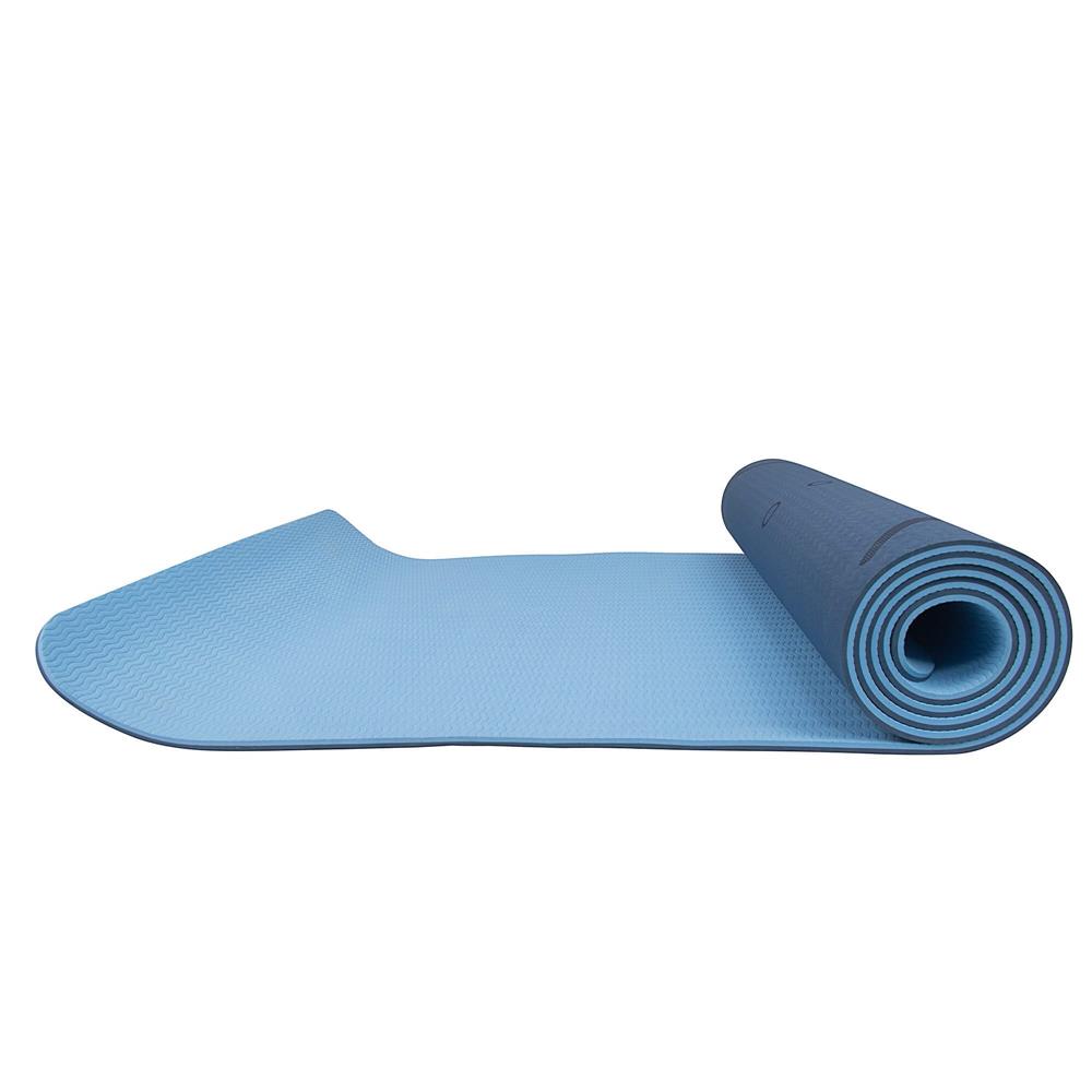 Saltea pentru antrenament, yoga, fitness, aerobic, pilates, exercitii la sol, 183x61cm, albastru