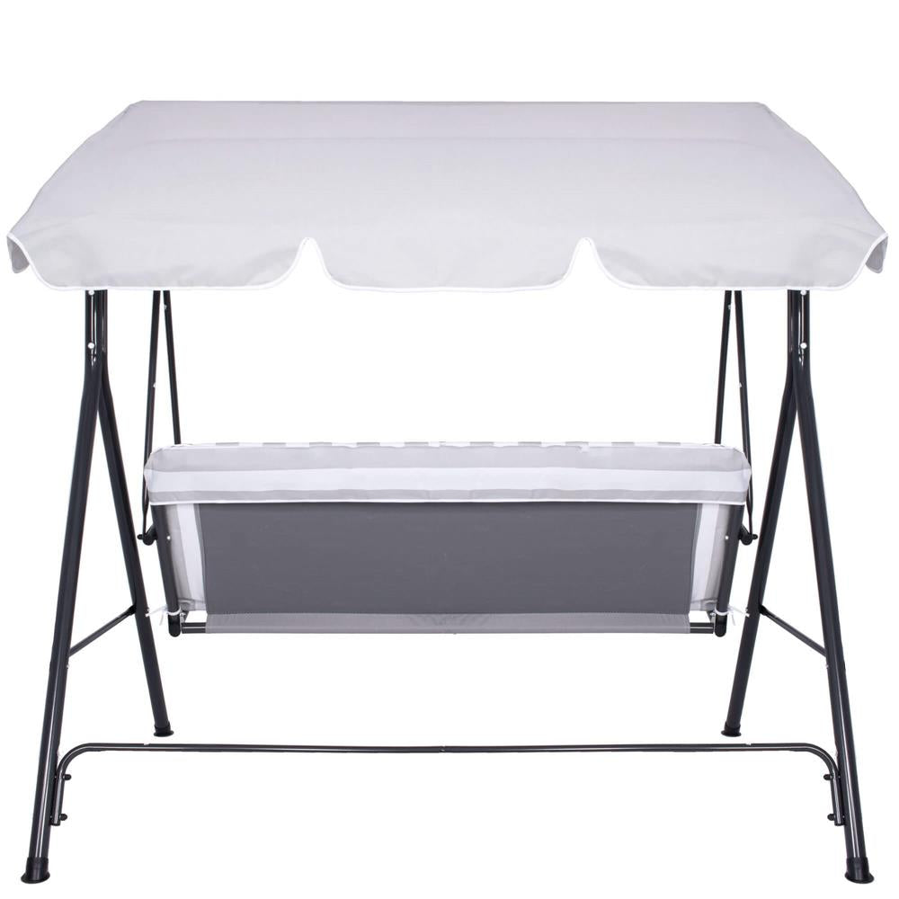 Leagan balansoar gradina Sersimo Siena, 3 locuri, 220kg, gri